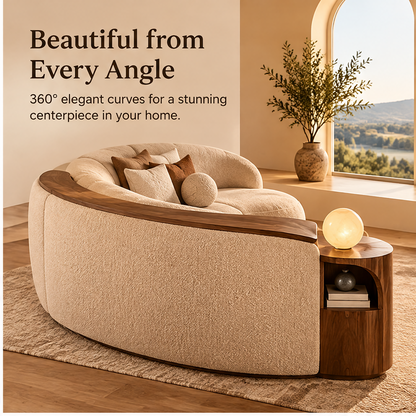 🧱COVEOACH® Modern Sculptural Curved Sectional Sofa