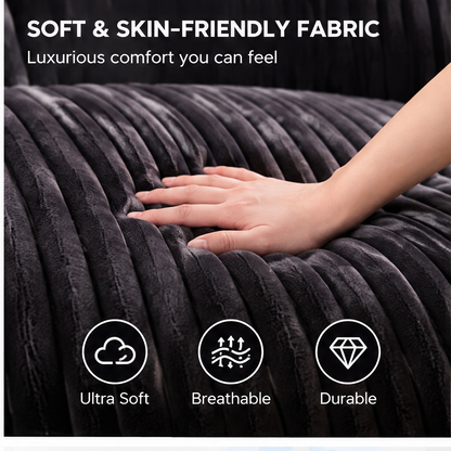 🚀COVEOACH® Ergonomic Curved Corduroy Sofa with Chaise Lounge